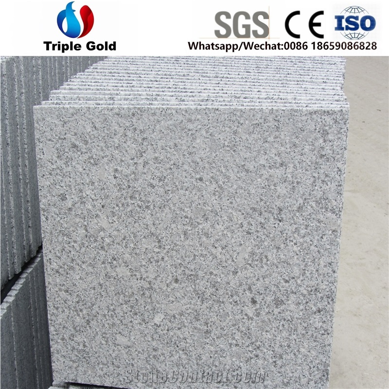 G601 Light Grey Granite Flamed Floor Tiles Slabs