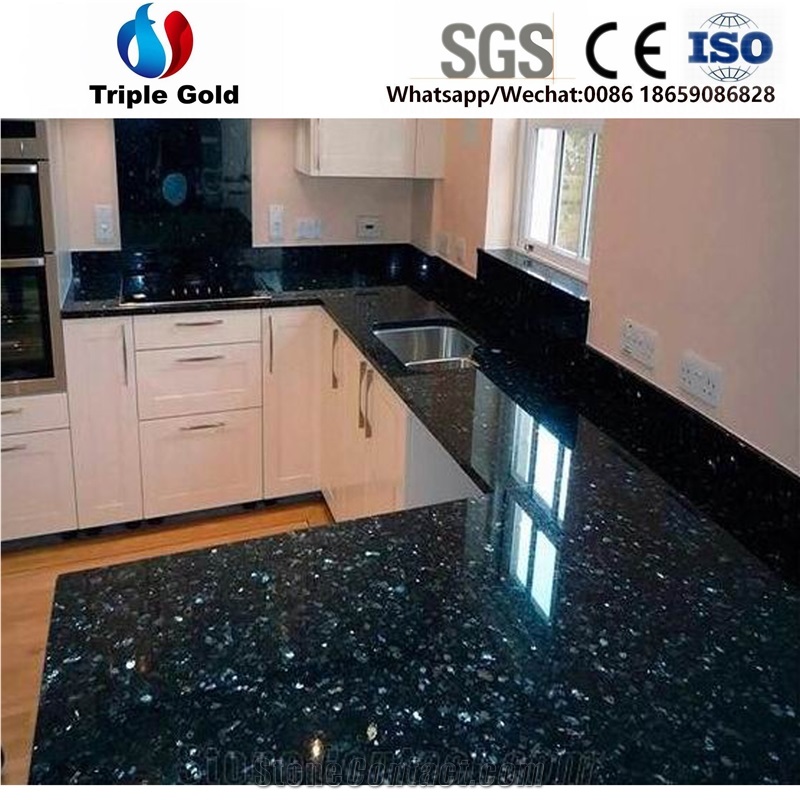 New Emerald Pearl Granite Kitchen Countertop