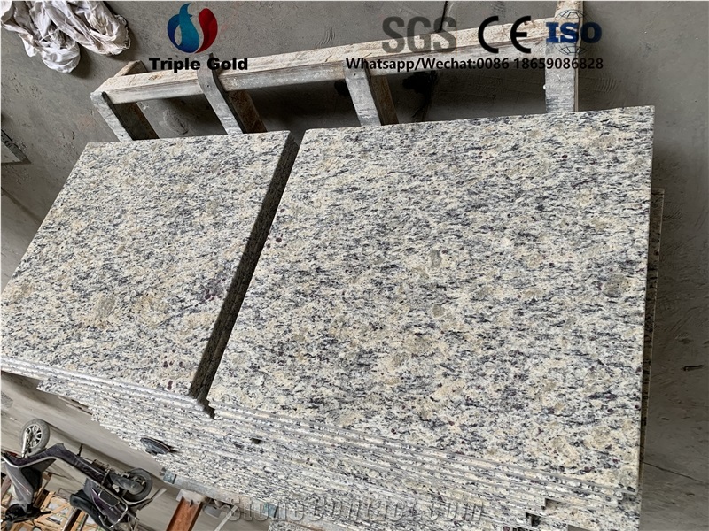 Santa Cecilia Giallo Fiorito Granite Floor Tiles