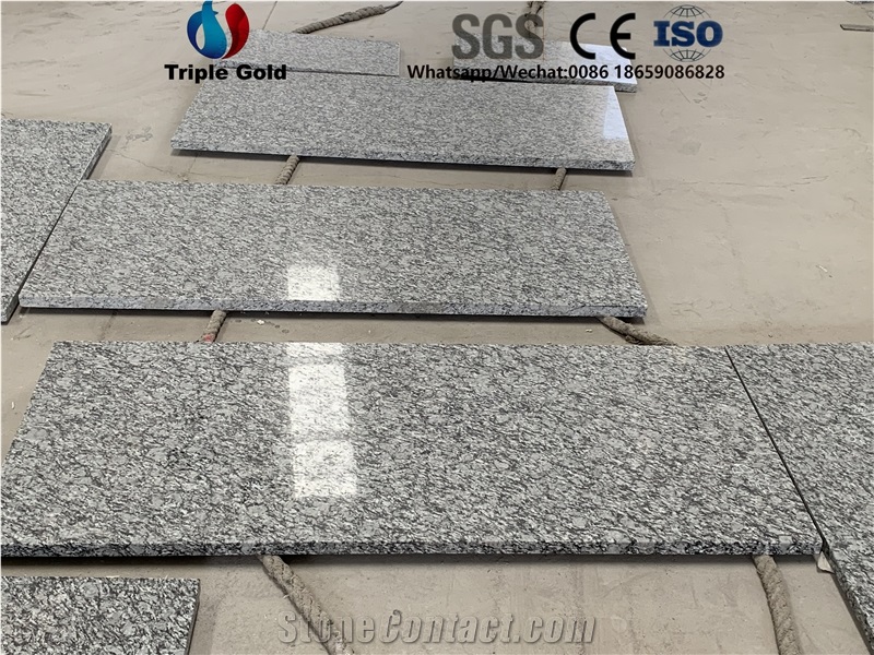 Spray White Sea Wave Granite Flooring Tiles Slabs