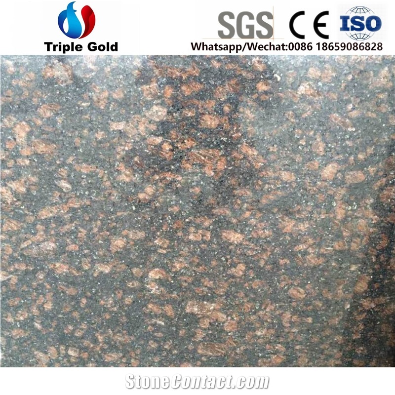 Tan Brown Prefabricated Granite Countertops Tops