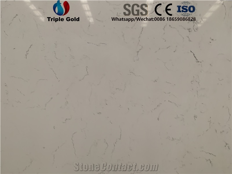 Venato Carrara Middle White Bianco Quartz Slabs