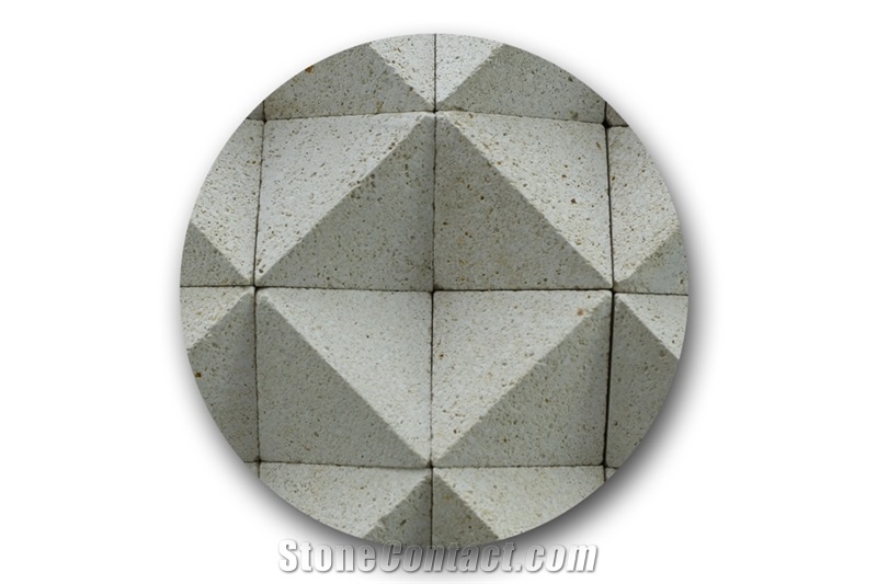 Bali White Limestone Hexagon Mosaic Wall Cladding