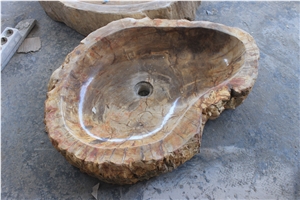 Indonesia Petrified Wood Sink Oval Basins
