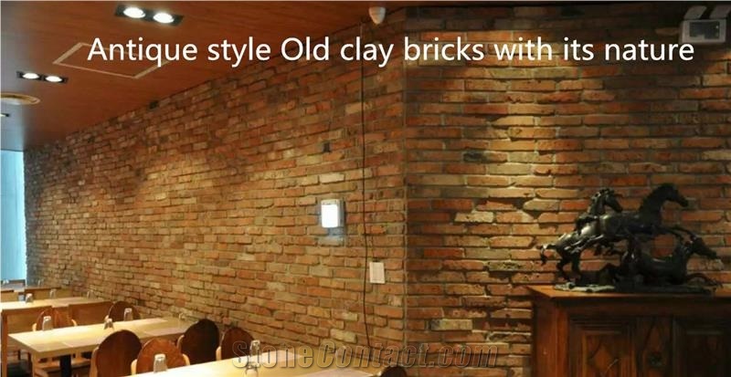 Reclaimed Brick Used for Exterior& Interior Wall