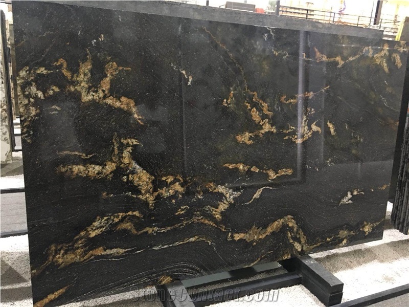 Fusion Black Granite Tiles Slabs Flooring Kitchen