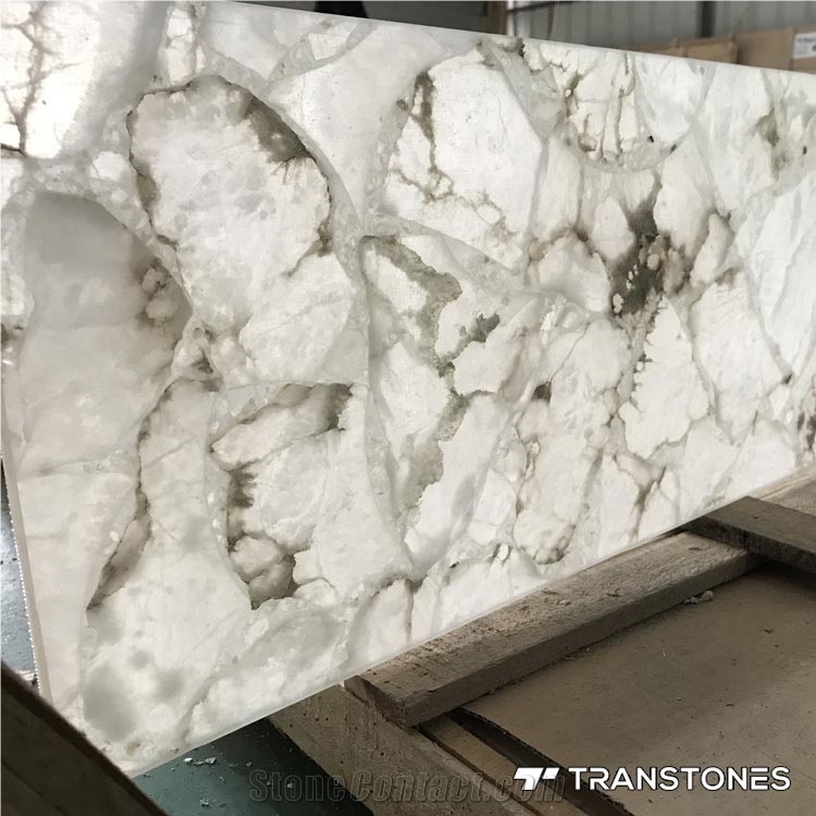 Artificial Onyx Stone Alabaster Translucent Slab
