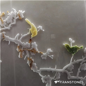 Artificial Onyx Stone Translucent Wall Painting