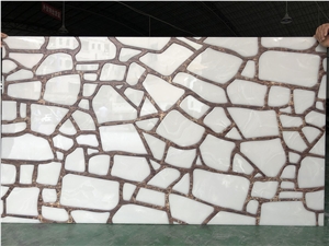 Artificial Polished Marble Slab Translucent Panel