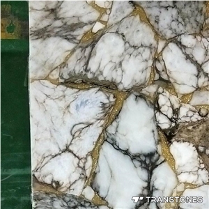 Artificial Stone Onyx Covering Crystallized Slab