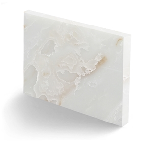 Artificial Stone White Alabaster Acrylic Sheet