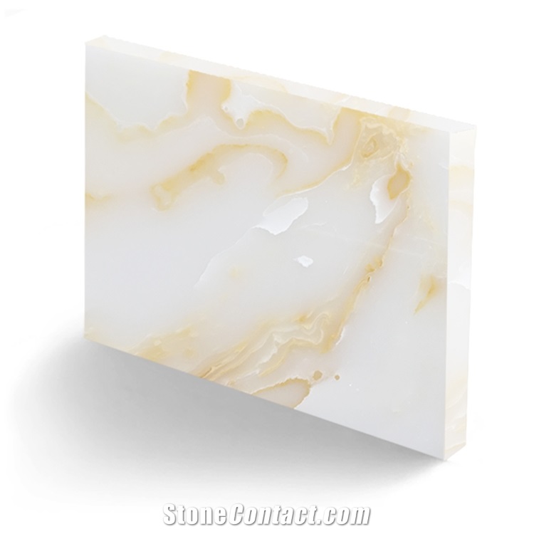 Artificial Translucent Resin Stone Kitchen Slabs
