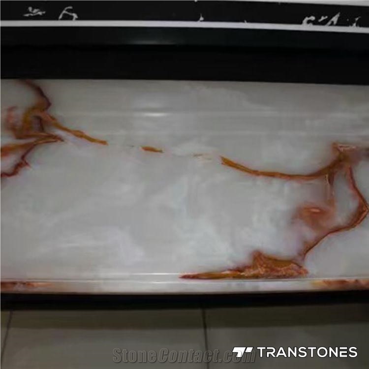 Artificial Wooden Vein Translucent Stone for Top