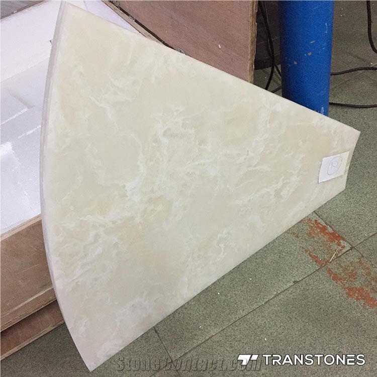 Backlit Faux Alabaster Price Translucent Resin Panel