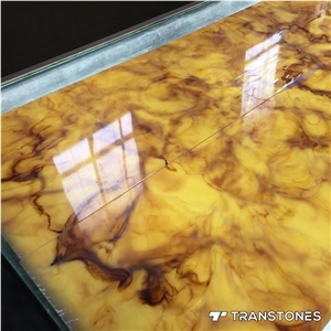 Brown Artificial Stone Translucent Onyx Alabaster