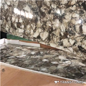 China Crystal Marble Faux Stone Backlit Resin Slab