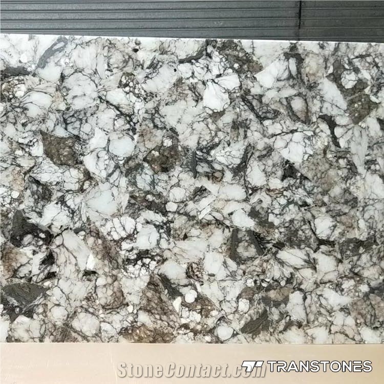 China Polished Finishes Translucent Marble Stone