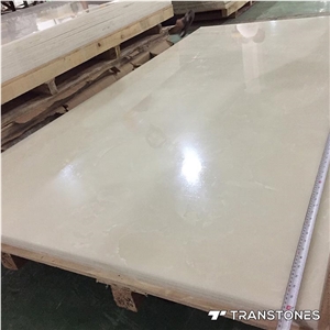 China White Faux Marble Stone Backlit Resin Panel