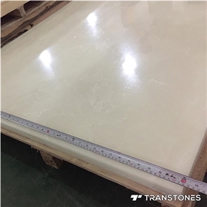 China White Faux Marble Stone Backlit Resin Panel