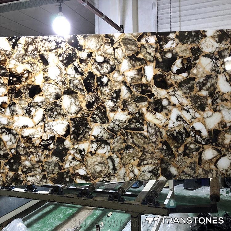Crystallized Alabaster Stone Tiles for Wall Panel