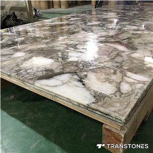 Crystallized Marble Stone Backlit Wall Panel