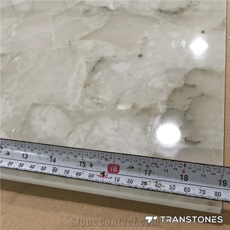 Faux Alabaster Natural Slices Slab for Wall