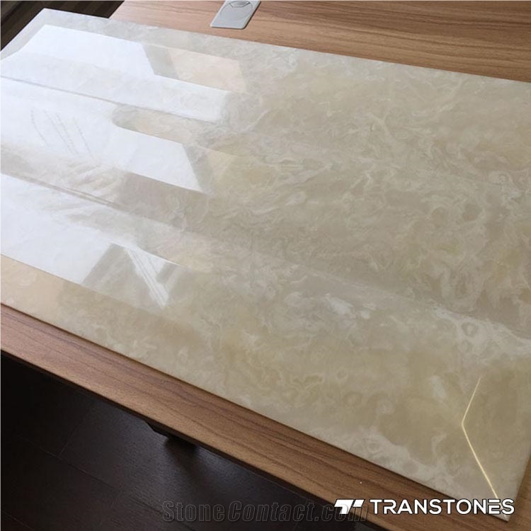 Faux Alabaster Stone Tiles Translucent Resin Panel