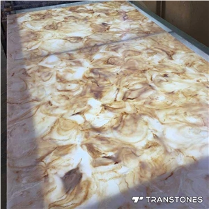 Faux Onyx Marble Translucent Attractive Pattern