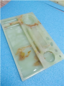 Interior Home Decors Translucent Carved Tray