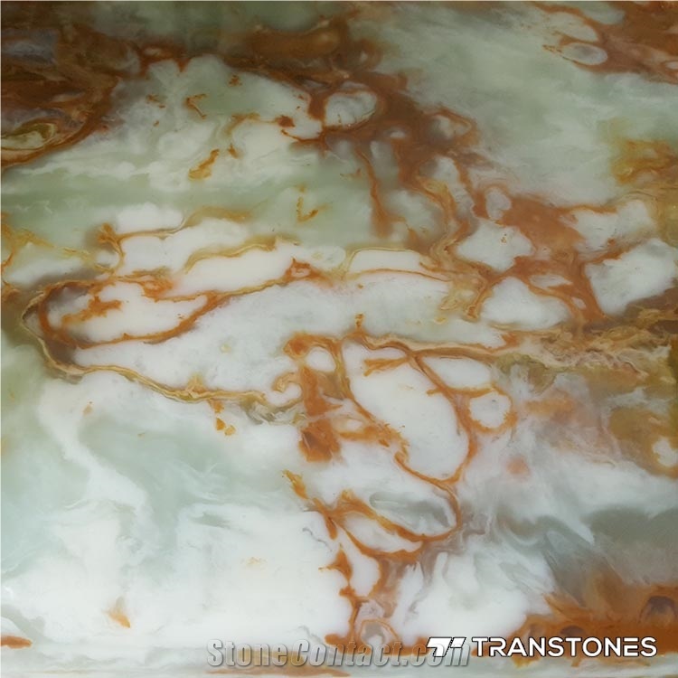 Man-Made Onyx Stone Alabaster Slab for Walling