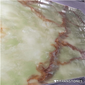 Man-Made Onyx Stone Backlit Resin Alabaster Slab