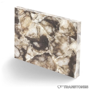 Natural Crystallized Onyx Stone Slices Slab