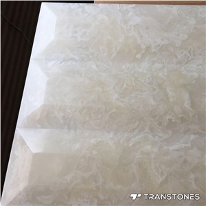 Polished Translucent Artificial Marble Stone Slab