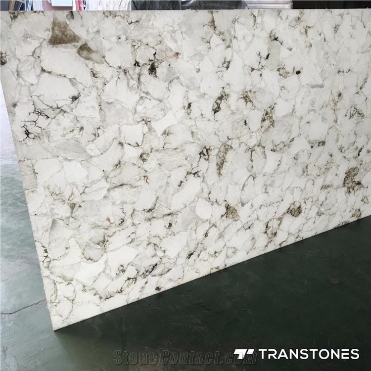 Translucent Artificial Resin Stone Wall Covering