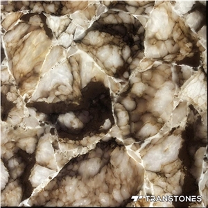 Translucent Backlit Crystallized Stone Panels