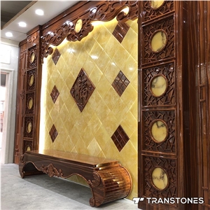 Translucent Faux Alabaster Tile for Walling