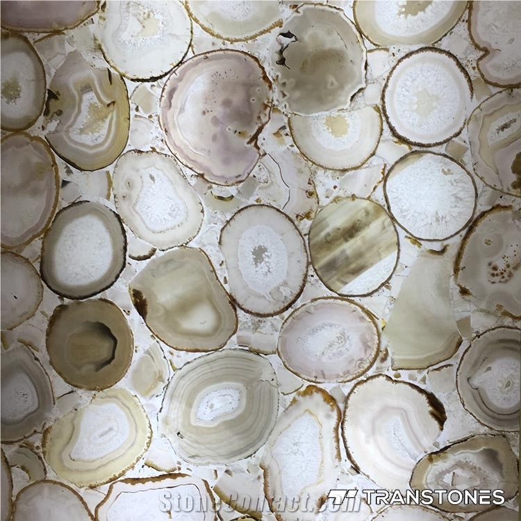 Translucent Resin Panel Agate Sheet for Counter Top