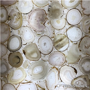 Translucent Resin Panel Agate Sheet for Counter Top