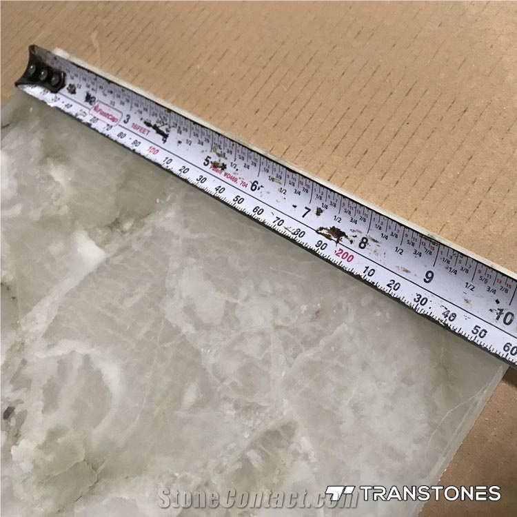 Transparent Artificial Marble Stone Walling Tile