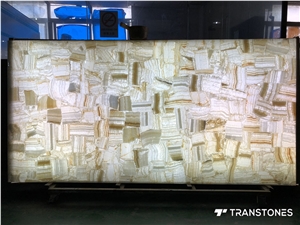 Transparent Resin Panel Faux Stone Walling Decors