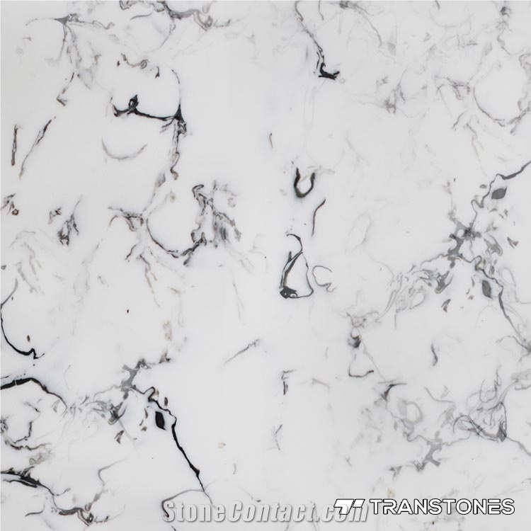 White Artificial Stone Interior Translucent Slab