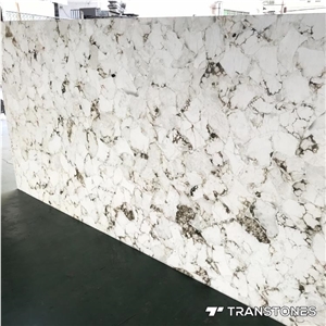 White Translucent Stone Crystallized Alabaster