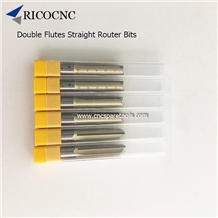 Double Flutes Tungsten Tipped Straight Router Bits