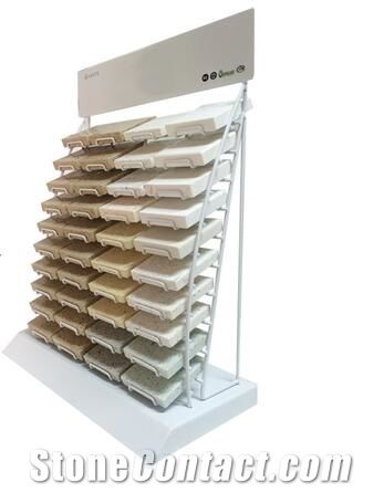 Ms-F31 Stone Tile Display Shelves,Shelf Unit Tile Display for Loose Tiles, Tile Sample Boards