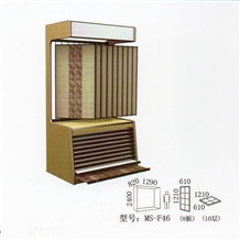 Ms-F46 Stone Tile Display Shelves,Shelf Unit Tile Display for Loose Tiles, Tile Sample Boards