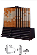 Spinning Wing Sliding Floor and Wall Tile Display Stands Racks