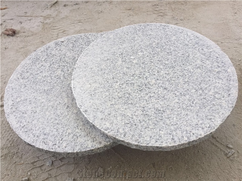 Wholesale Hubei New G603 Granite Flamed Round Step Stone