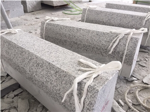 Hubei New G603 Granite Flamed & Beveled Kerbstone