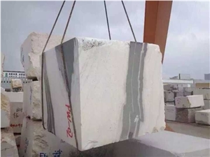 Chinese Panda White Marble Block