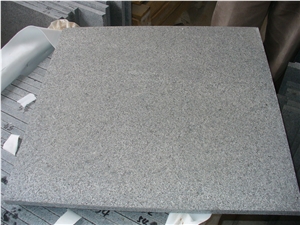 G654 Granite Tile Flamed Dark Grey Granite Tile